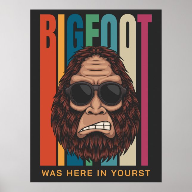 Benutzerdefinierter Textbigfoot Poster (Vorne)
