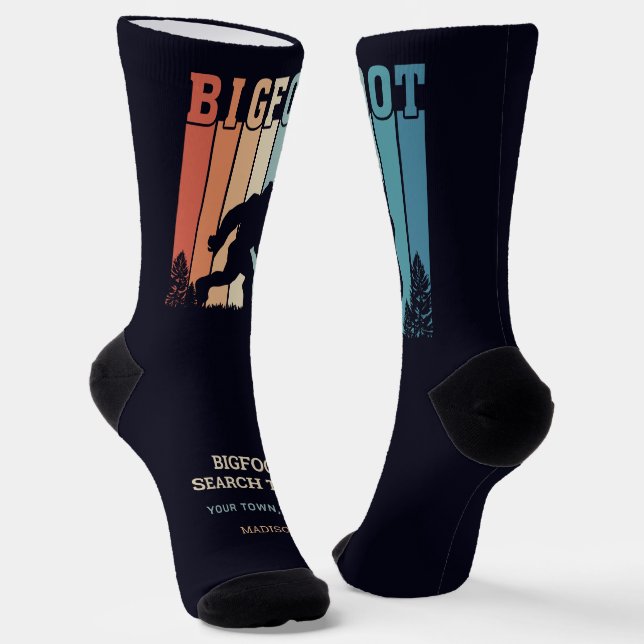 Benutzerdefinierter Textbigfoot Socken (Gewinkelt)