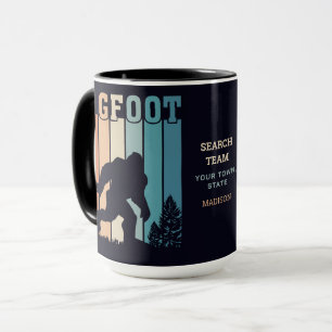Benutzerdefinierter Textbigfoot Tasse