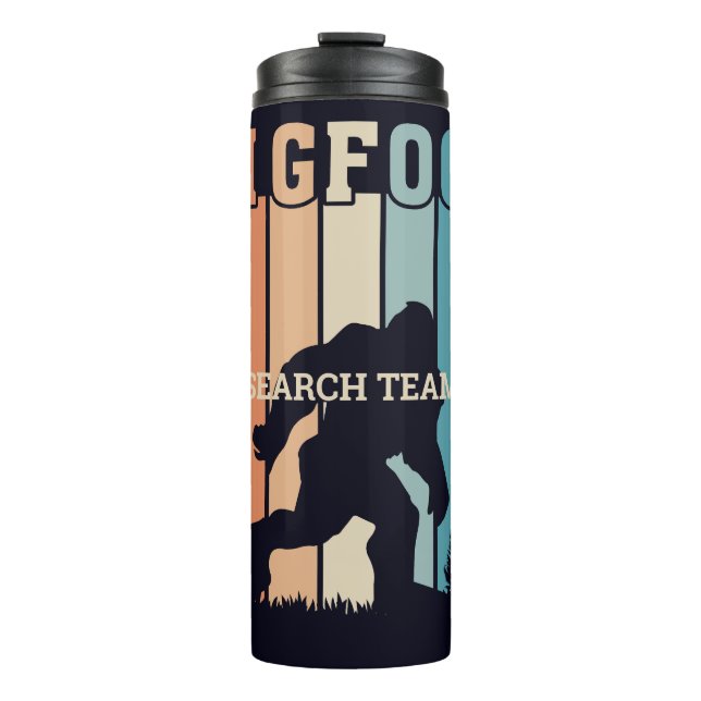 Benutzerdefinierter Textbigfoot Thermosbecher (Vorderseite)