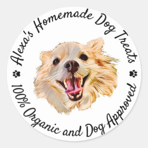 Benutzerdefinierter Textdock Runder Aufkleber