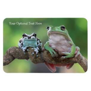 Benutzerdefinierter Textfrosch Magnet