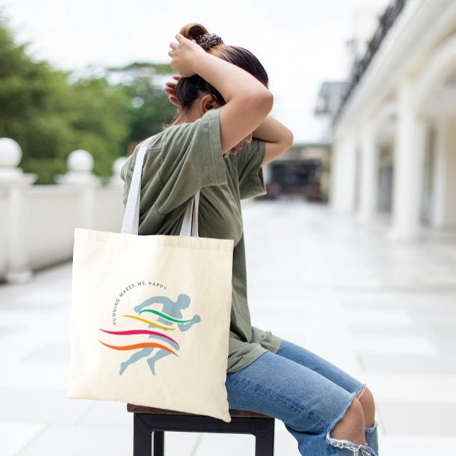 Benutzerdefinierter Textläufer/Athlet Tragetasche (Custom Text Runner/athlete Tote Bag)