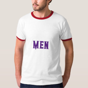Benutzerdefinierter Textname mit Royal Lila Color T-Shirt