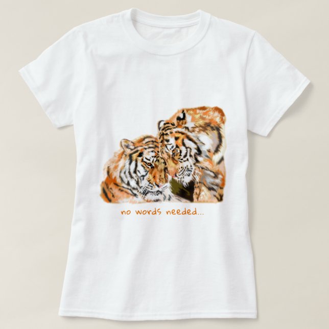 Benutzerdefinierter Tiger-T - Shirt (Design vorne)