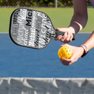 Benutzerdefinierter Tischtennisspieler: Grauer Nam Pickleball Schläger