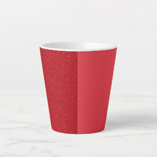 Benutzerdefinierter Tomatenroter Split Latte-Mug Milchtasse