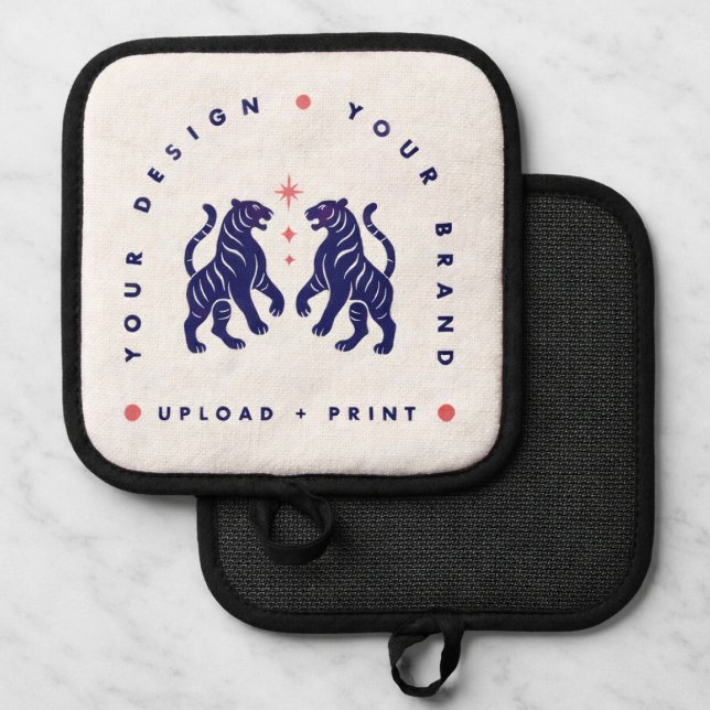 Benutzerdefinierter Topflappen | Ihr Design-Upload (Upload your artwork and turn this pot holider into custom brand merch or a stylish gift)