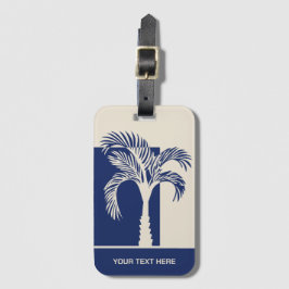 Benutzerdefinierter tropischer Textbaum Gepäckanhänger