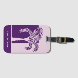 Benutzerdefinierter tropischer Textbaum Gepäckanhänger