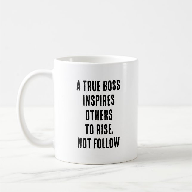 Benutzerdefinierter True Boss Kaffeetasse (Links)