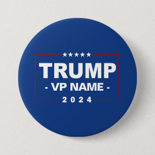 Benutzerdefinierter Trump Vizepräsident 2024 Button