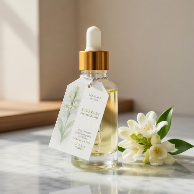 Benutzerdefinierter Tuberose-Essential-Öl-Geschäft Geschenkanhänger (Von Creator hochgeladen)