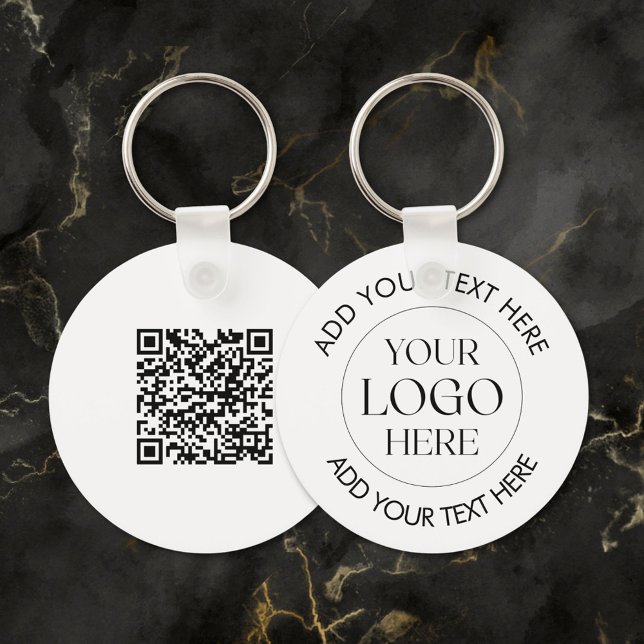 Benutzerdefinierter Unternehmens-Logo QR-Code Mode Schlüsselanhänger (In situ)