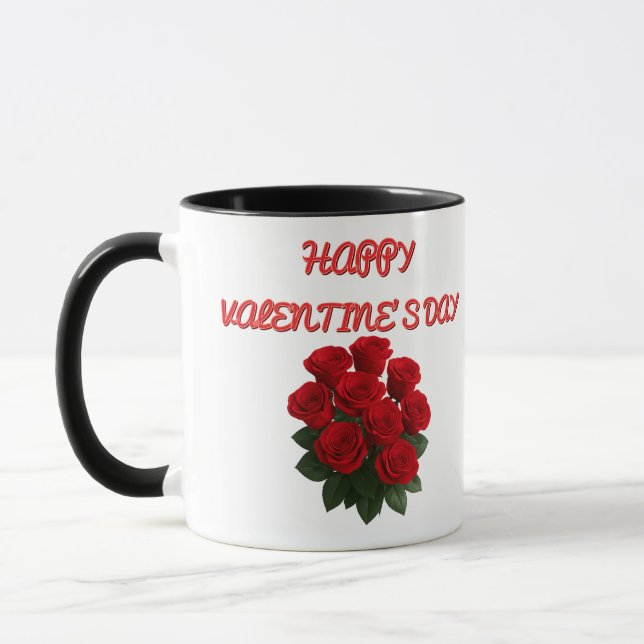Benutzerdefinierter Valentinstag-Becher – Bearbeit Tasse (Links)