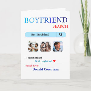 Benutzerdefinierter Valentinstag-Freund-Suche-Bech Dankeskarte