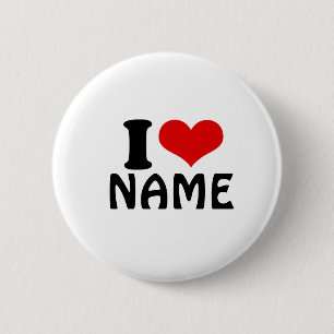 Benutzerdefinierter Valentinstag I Liebe Herz Button