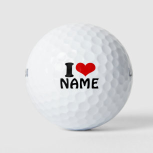 Benutzerdefinierter Valentinstag I Liebe Herz Golfball
