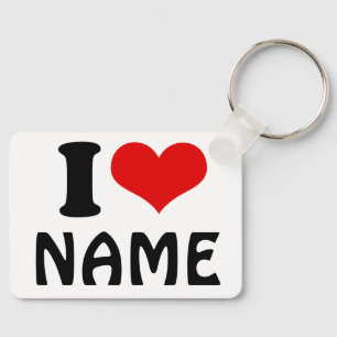 Benutzerdefinierter Valentinstag I Liebe Herz Schlüsselanhänger