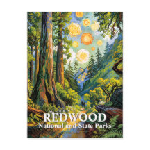 Benutzerdefinierter Van Gogh Redwood National Park