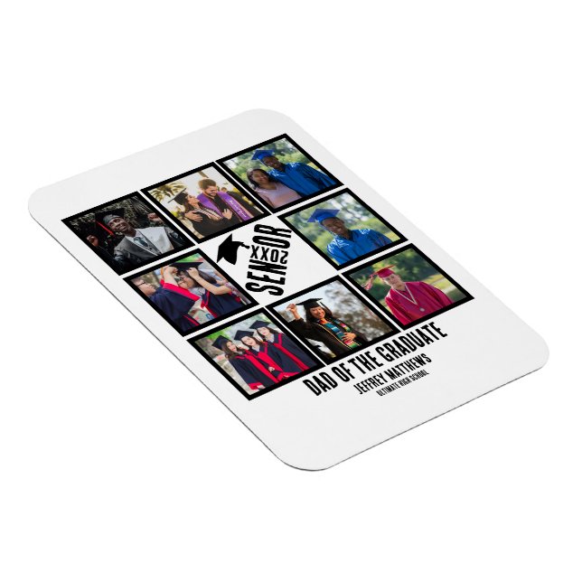 Benutzerdefinierter Vater des Senior-Absolventen 8 Magnet (Rechte Seite)