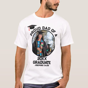 Benutzerdefinierter Vater eines Graduate-Fotos T-Shirt