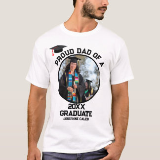 Benutzerdefinierter Vater eines Graduate-Fotos T-Shirt