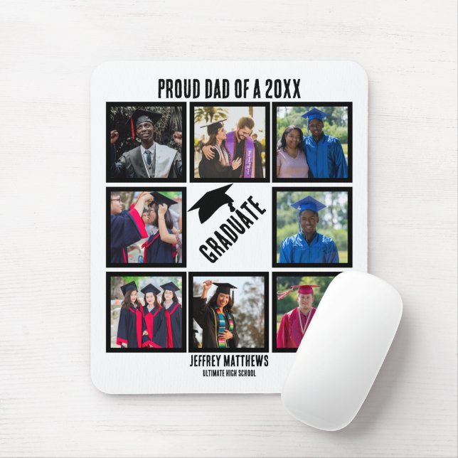 Benutzerdefinierter Vater für den Abschluss FotoCo Mousepad (Mit Mouse)
