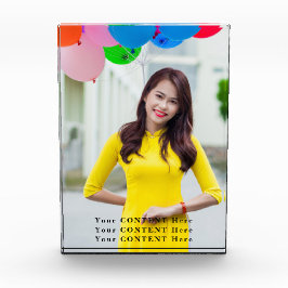 Benutzerdefinierter vertikaler Foto-Block - Bild u Fotoblock