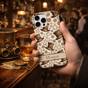 Benutzerdefinierter viktorianischer Steampunk-Hut  iPhone 16 Pro Max Hülle