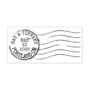 Benutzerdefinierter Vintage-Brief-Poststempel Gummistempel