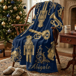 Benutzerdefinierter Vintage-Nussknacker Elegantes  Fleecedecke