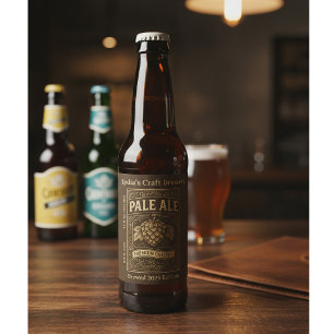 Benutzerdefinierter Vintage Pale Ale Flaschenetike Bierflaschenetikett