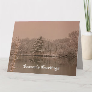 Benutzerdefinierter Vintage-Winter-Wunderland-Feie Karte