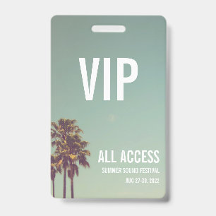 Benutzerdefinierter VIP All Access Festival Pass K Ausweis