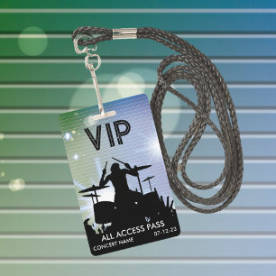 Benutzerdefinierter VIP-All-Access-Konzertausweis Ausweis