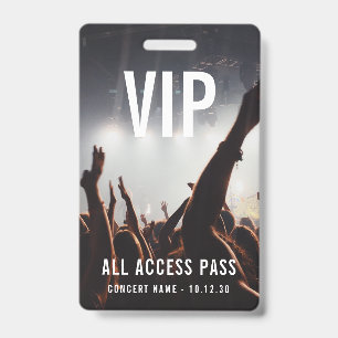 Benutzerdefinierter VIP All-Access-Pass Konzertere Ausweis