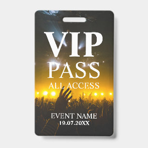 Benutzerdefinierter VIP-QR-Code-Event-Abzeichen Ausweis
