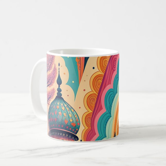Benutzerdefinierter Volldruck-Fantasy-Becher Kaffeetasse (Vorderseite Links)
