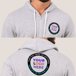 Benutzerdefinierter Vorder- und Rückseitiger Text  Hoodie