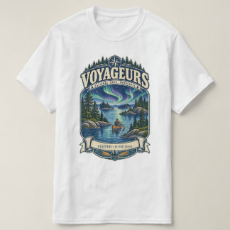 Benutzerdefinierter Voyageurs-Nationalpark-Kanu T-Shirt