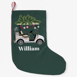 Benutzerdefinierter Wagenname Golfbälle Weihnachte Kleiner Weihnachtsstrumpf