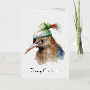 Benutzerdefinierter Wasserfarben-Kiwi-Vogel-Weihna