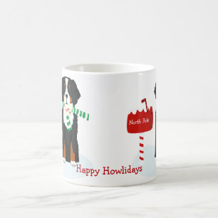 Benutzerdefinierter Weihnachts-Bernese-Berghund-Br Tasse