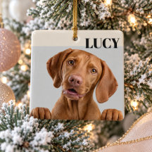 Benutzerdefinierter Weihnachts-Foto-Schmuck Hund &