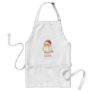 Benutzerdefinierter Weihnachts-Nymphensittich mit  Schürze