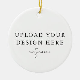 Benutzerdefinierter Weihnachts-Schmuck - Laden Sie Keramik Ornament