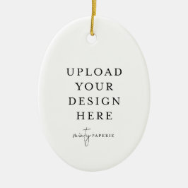 Benutzerdefinierter Weihnachts-Schmuck - Laden Sie Keramik Ornament