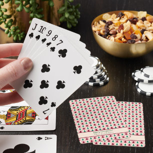 Benutzerdefinierter Weihnachtsbaum Burgunder Kiefe Spielkarten
