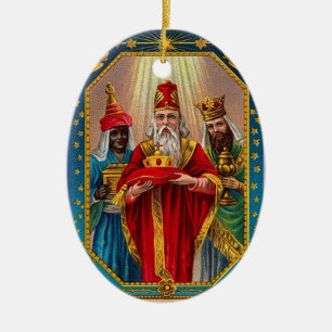 Benutzerdefinierter Weihnachtsbaumanhänger Heilige Keramikornament